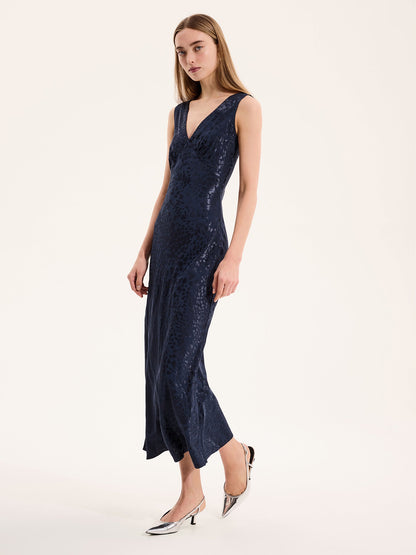 Iris Maxi Dress in Navy