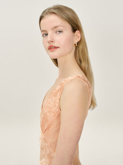 Iris Jacquard Dress in Prairie Sunset