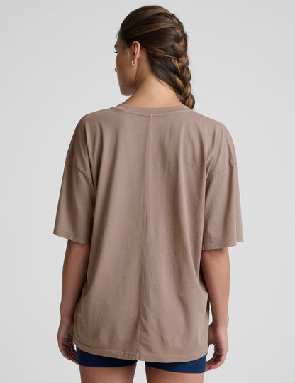 Oversized V-neck Cotton Tee