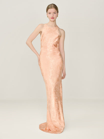 Jai Jacquard Dress in Prairie Sunset