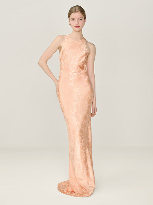 Jai Jacquard Dress in Prairie Sunset