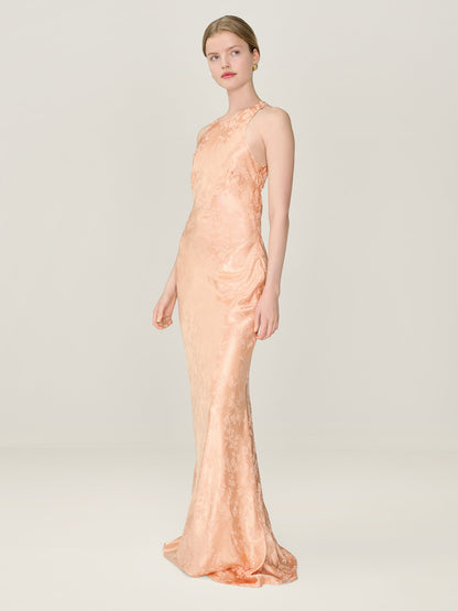 Jai Jacquard Dress in Prairie Sunset