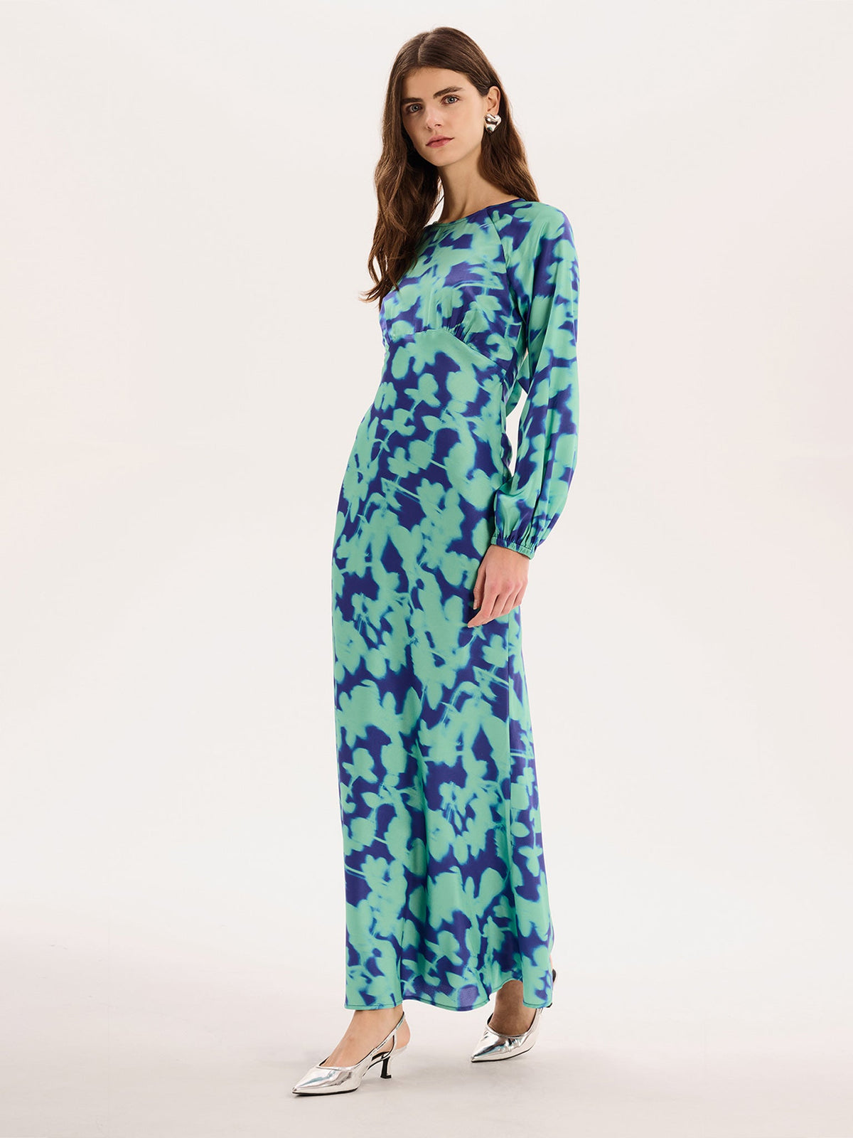 Joelle Dress in Blurred Floral