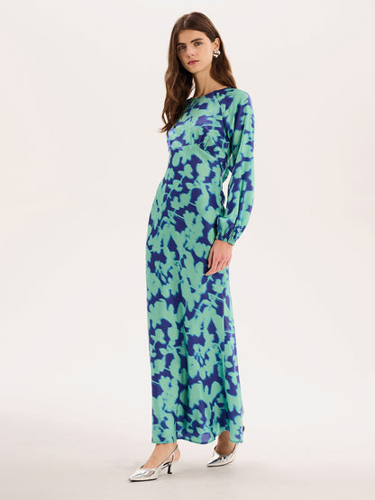 Joelle Dress in Blurred Floral