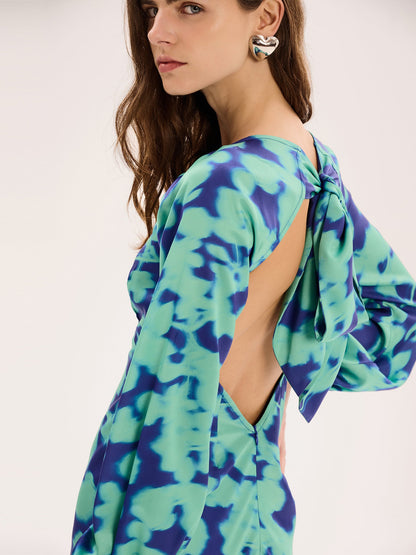 Joelle Dress in Blurred Floral