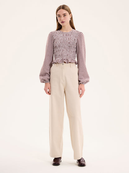 Kaloppe Top in Brown