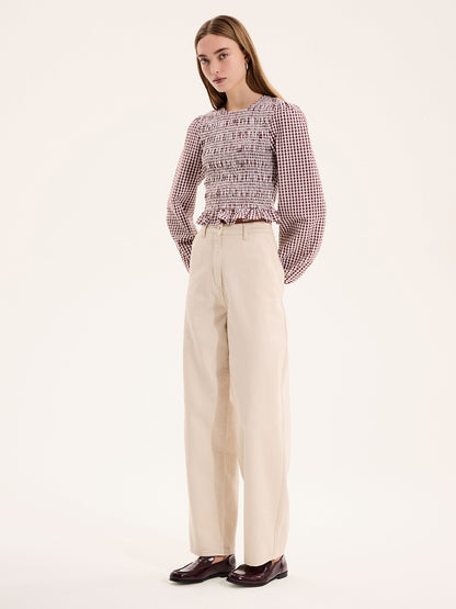Kaloppe Top in Brown