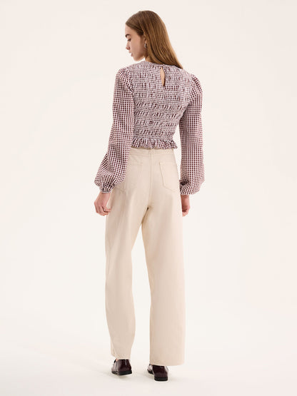 Kaloppe Top in Brown