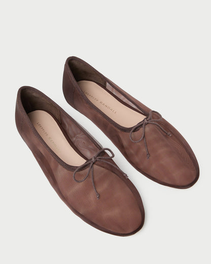 Landon Chocolate Mesh Ballet Flat