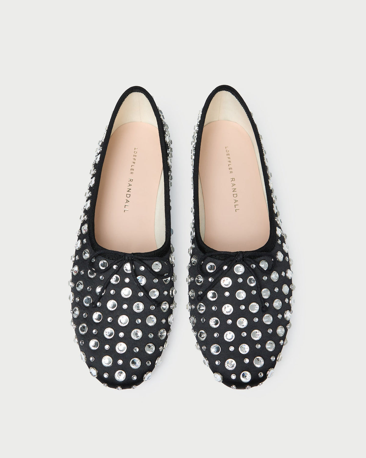 Landon Black/Crystal Ballet Flat