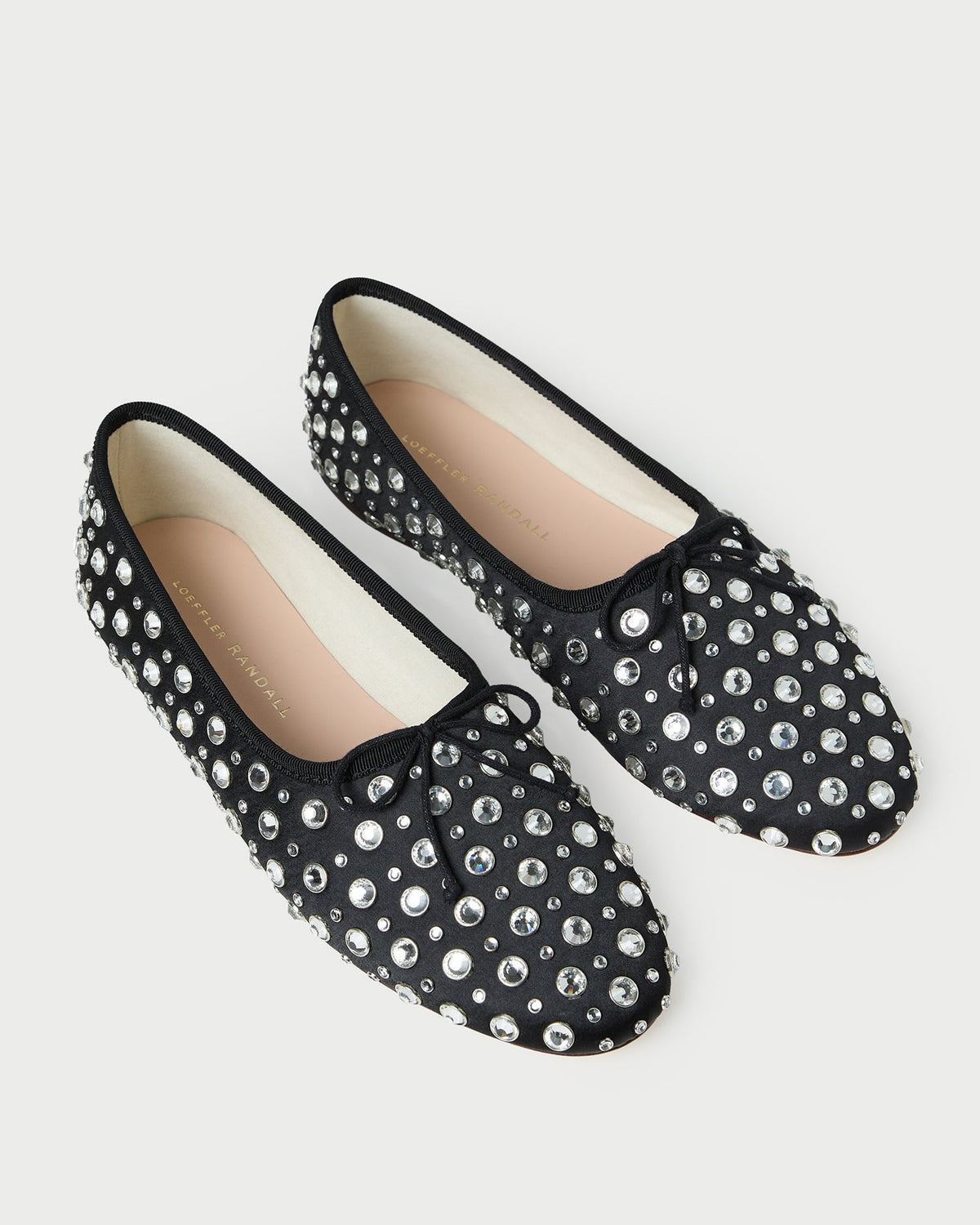 Landon Black/Crystal Ballet Flat