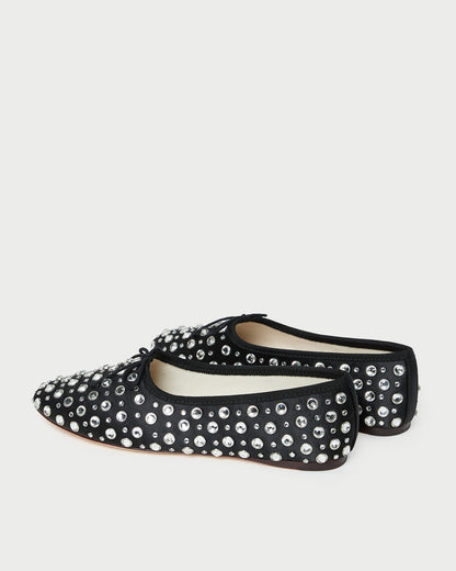 Landon Black/Crystal Ballet Flat
