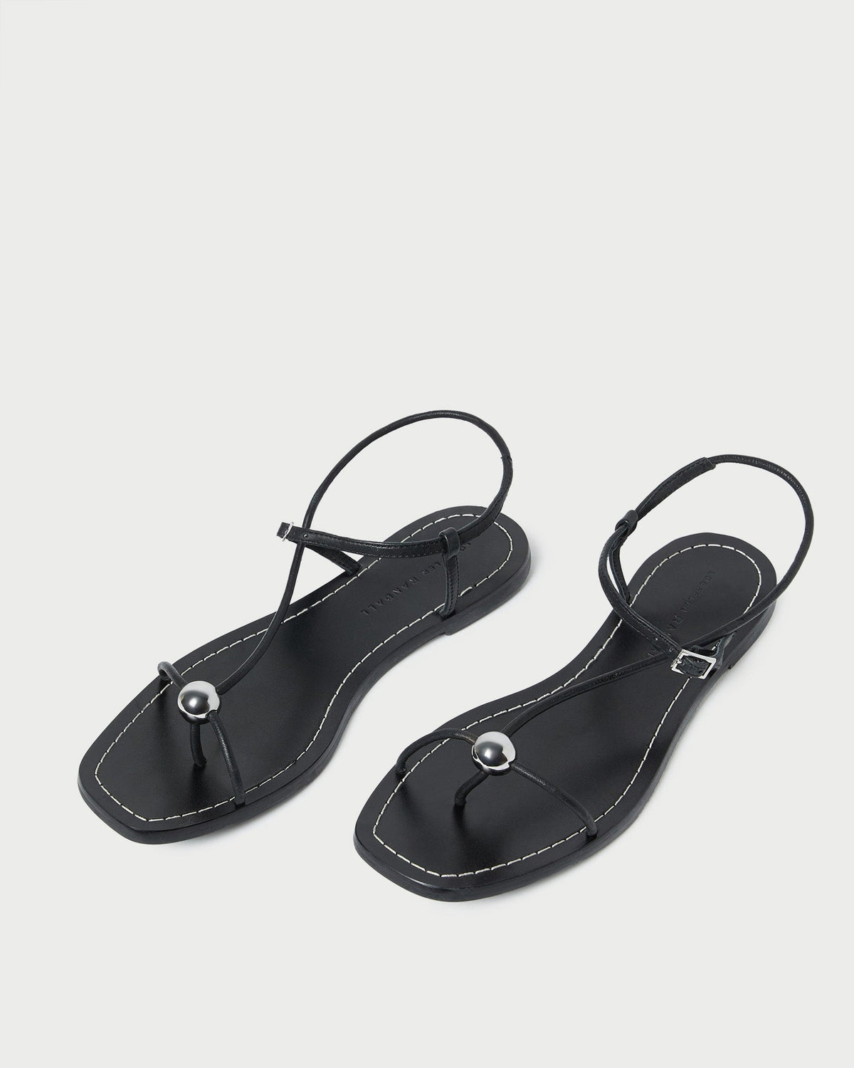 Lara Black Leather Sandal