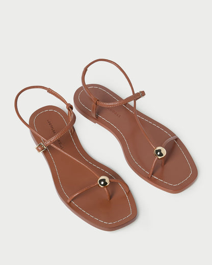 Lara Timber Leather Sandal