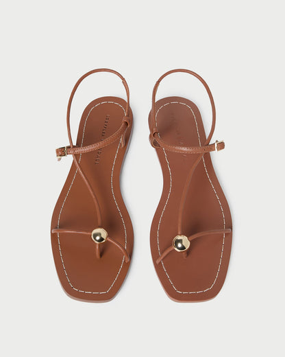 Lara Timber Leather Sandal