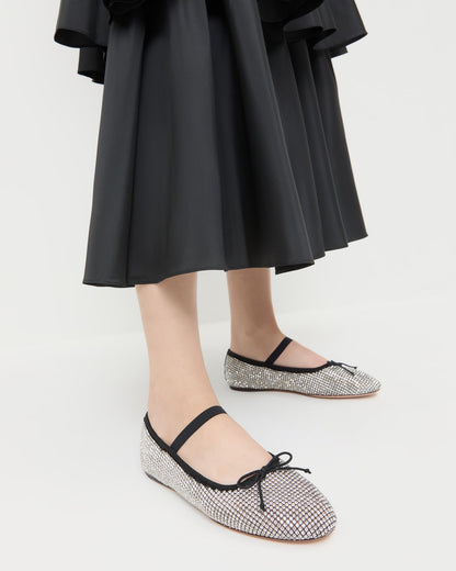 Leonie Crystal Ballet Flat