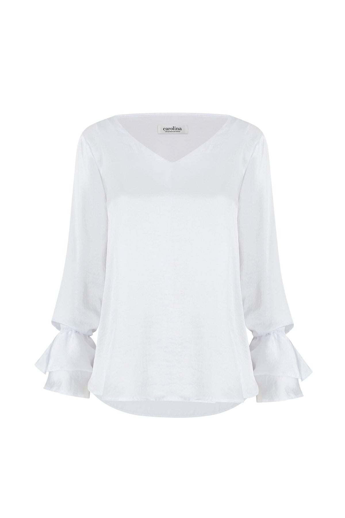 Lola Long Sleeve Top White