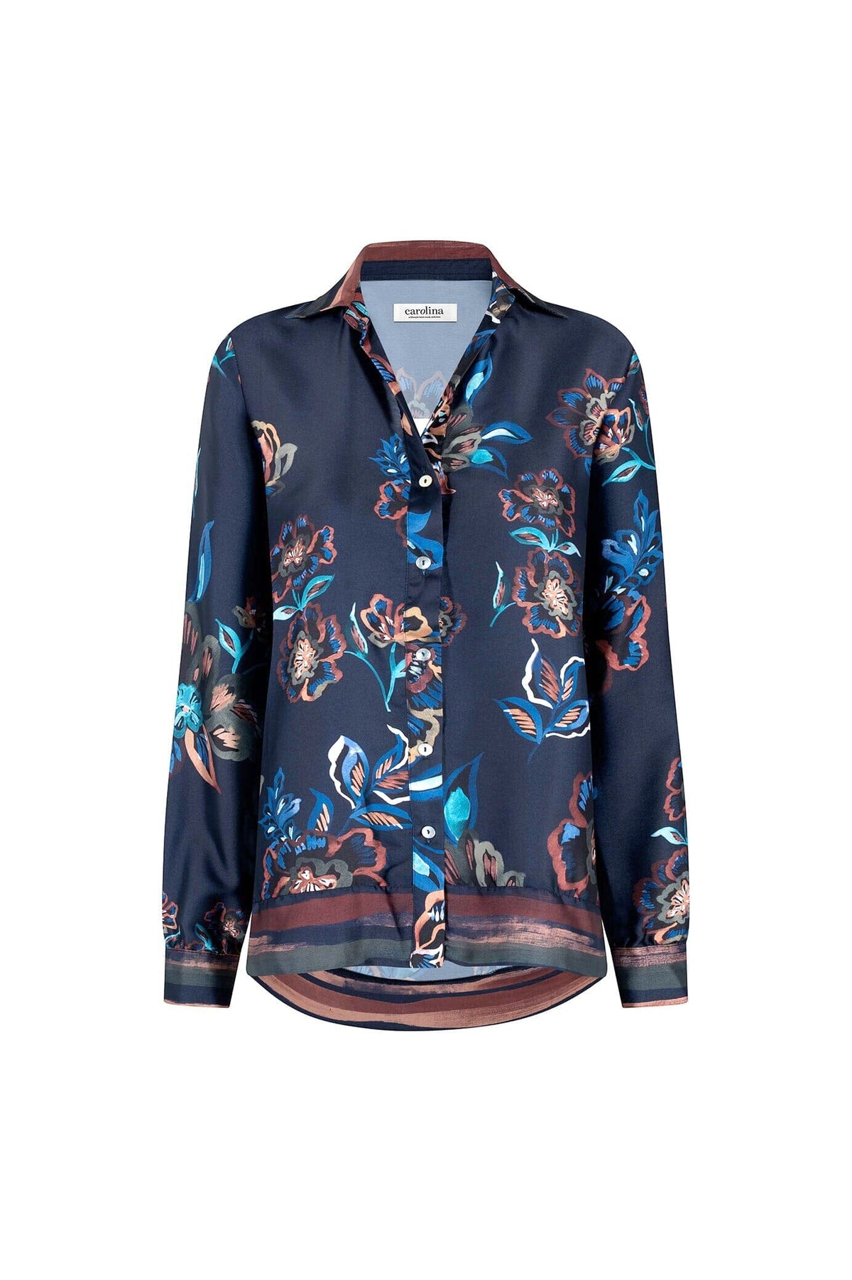 Louise Long Sleeve Collared Top