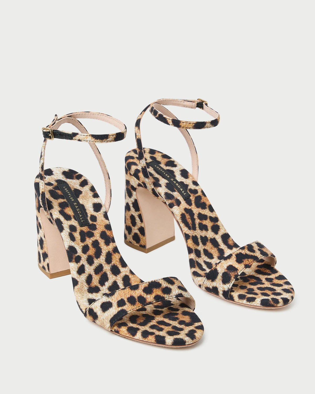 Malia Leopard Curved-Heel Sandal