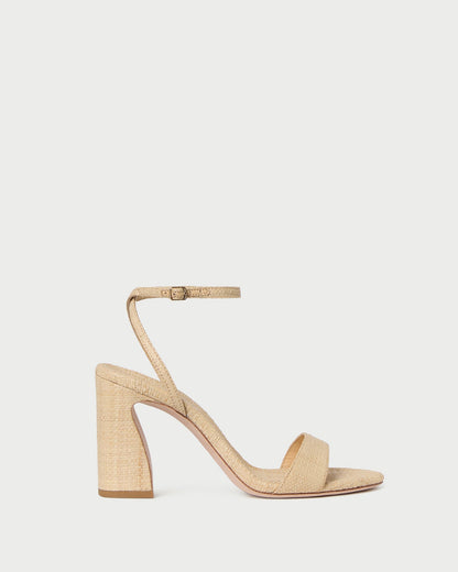 Malia Natural Curved-Heel Sandal