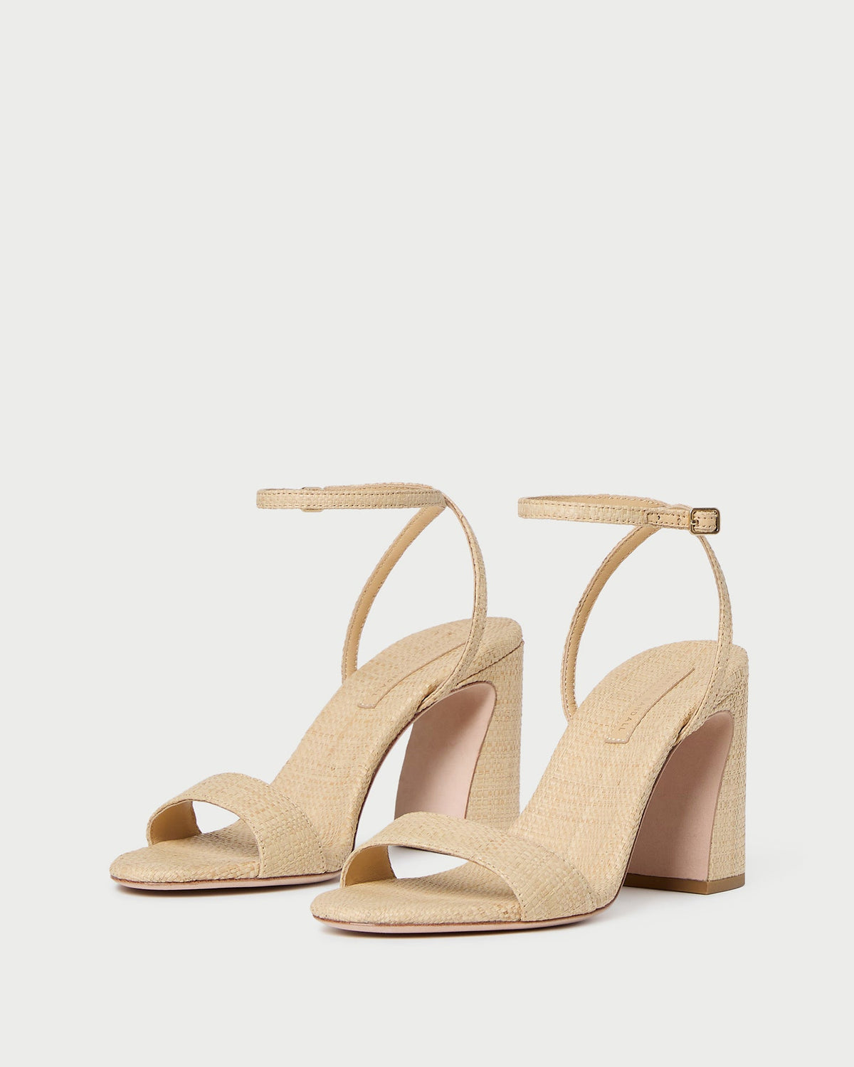 Malia Natural Curved-Heel Sandal