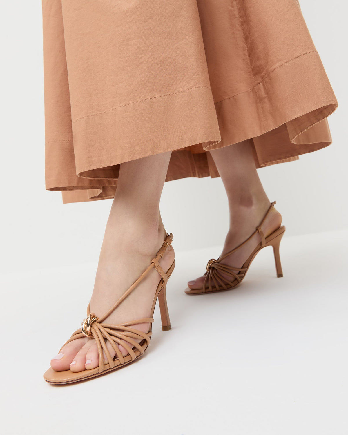 Mareka Dune Leather Heeled Sandal