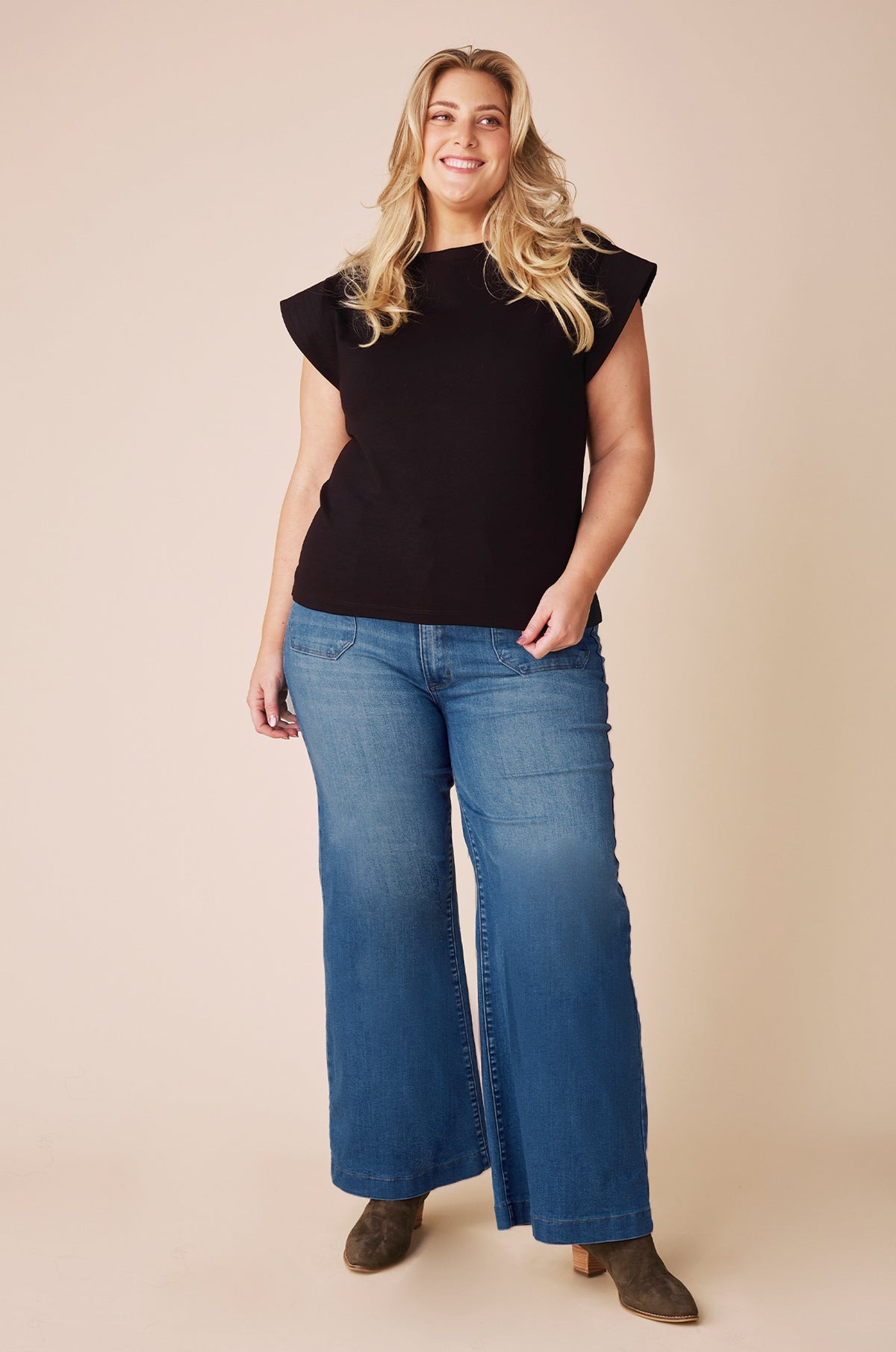 Maddy Wide Leg Denim Jeans