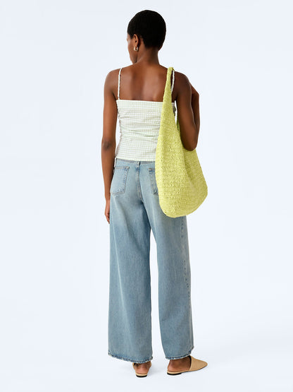Mars Top in Mint and White Gingham