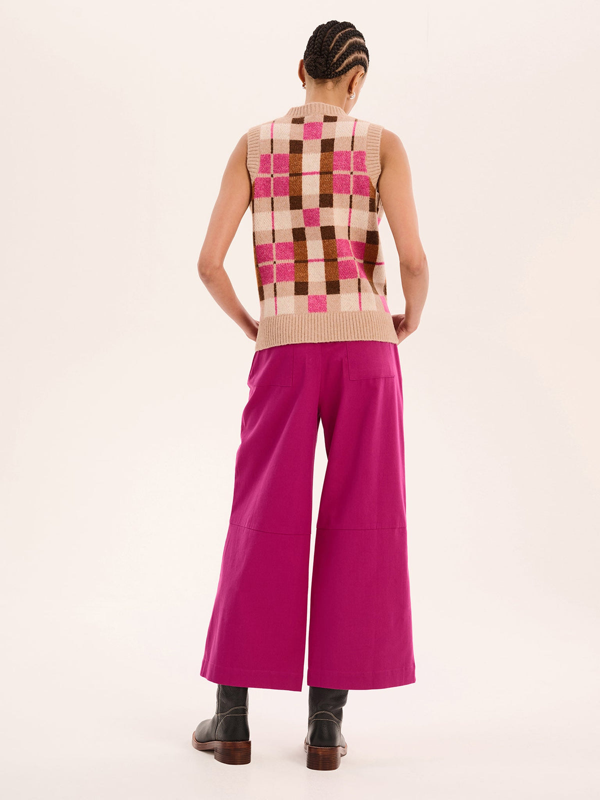 Tasmin Trouser in Magenta