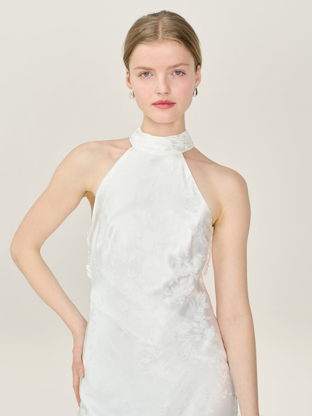 Milos Dress in Ivory