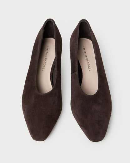 Neive Brown Suede Low Pump