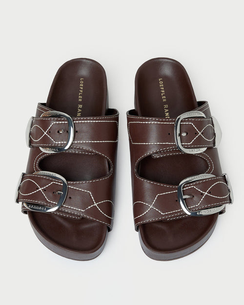 Nico Espresso Two-Band Sandal