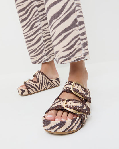 Nico Zebra Two-Band Sandal