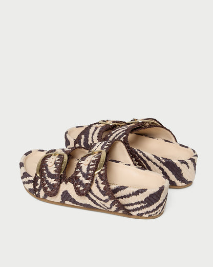 Nico Zebra Two-Band Sandal
