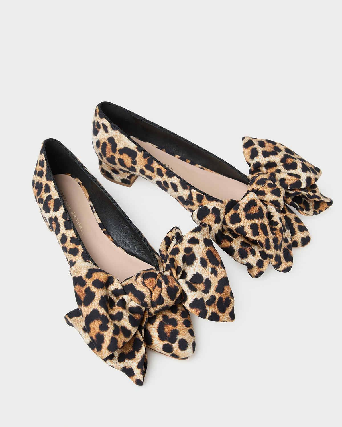 Noa Leopard Jersey Bow Flat