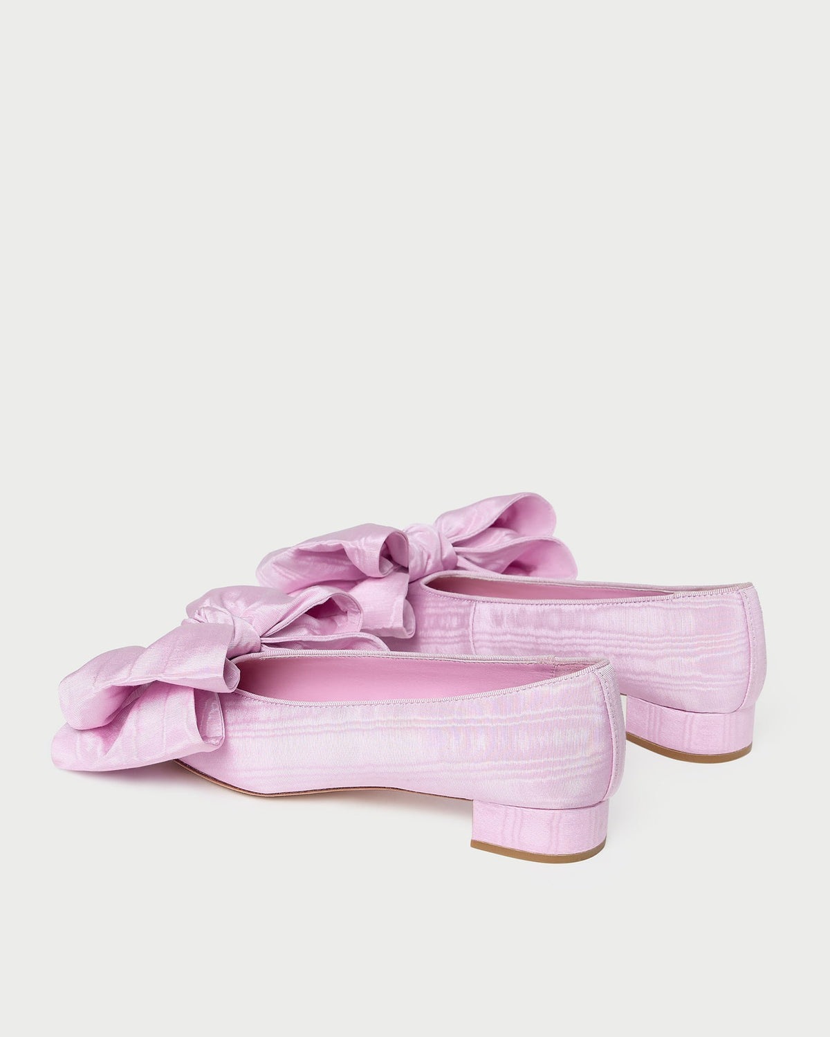 Noa Pink Moiré Bow Flat