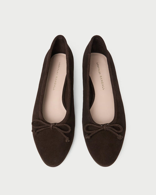 Noelle Brown Suede Ballet Flat