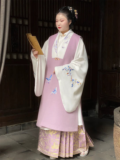Chengzi 橙子 Late Ming Plus Size Embroidered Bijia Vest