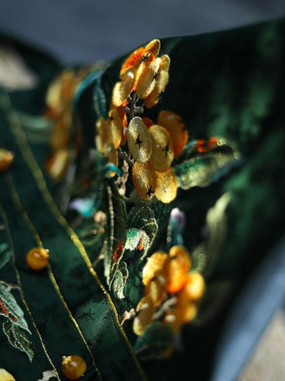 Shan Zha 山楂 Hawthorn Ming Dynasty Hand Embroidered Zhuyao Undergarment