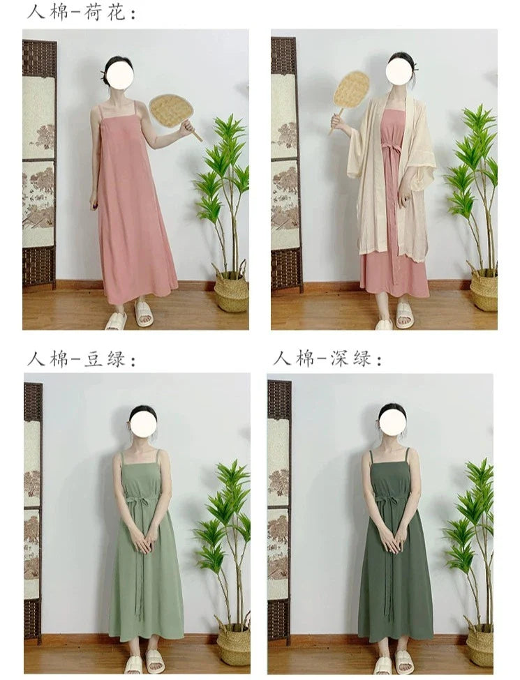 Chen Xi 晨曦 Morning Glow Modernized Song Dynasty Daily Slip Dress