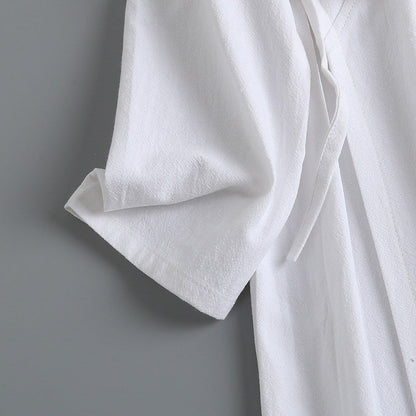 Luo Ying 落英 Falling Petals Song & Ming Pure Cotton Jiaoling Changshan Long Top