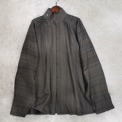 Old Wine 古酒 Modernized Ming Dynasty Men's Liling Duijin Shan Daily Standing Collar Top