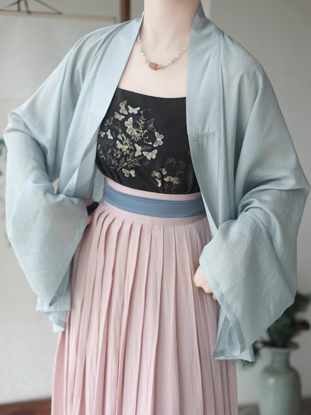Suan Mei 酸梅 Sour Plum Song Dynasty Duanshan Various Straight Sleeve Short Tops
