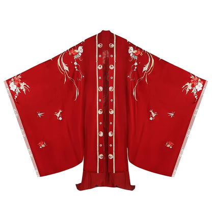 Xi Hé 羲和 Sky Goddess Modernized Tang Dynasty Daxiushan Qixiong Ruqun Wedding Set