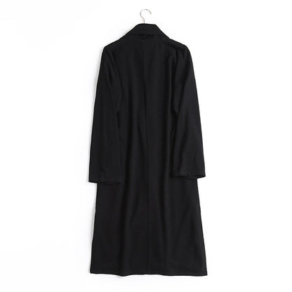 Wu Ji 无迹 Leave No Trace Song & Ming Unisex Cotton Linen Parallel Panel Long Cardigan