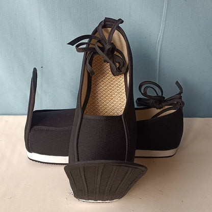 Mu Tan 木炭 Charcoal Song Ming Men's Qiaotou Raised Head Square Shoes