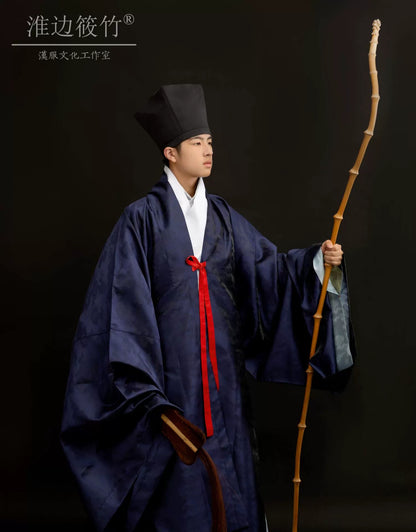 Mo Lan 墨蓝 Ink Blue Ming Dynasty Men's Restoration Pifeng
