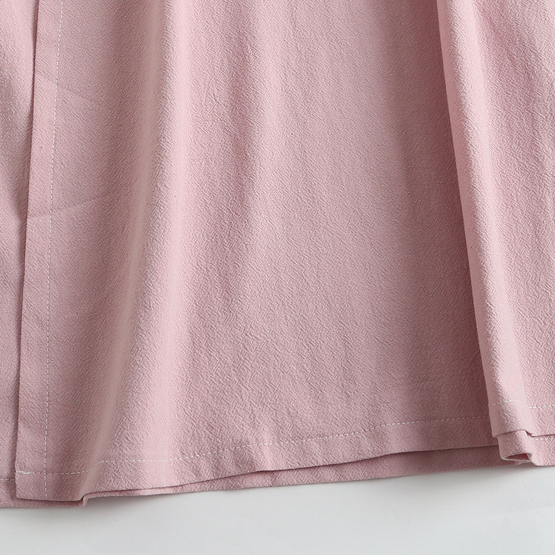 Luo Ying 落英 Falling Petals Song & Ming Pure Cotton Jiaoling Changshan Long Top