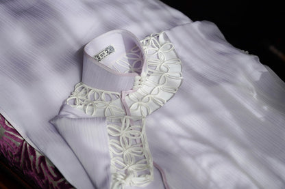 Yu Linglong 玉玲珑 1930s Lace Floral Eyelet Qipao & Short Blazer Set