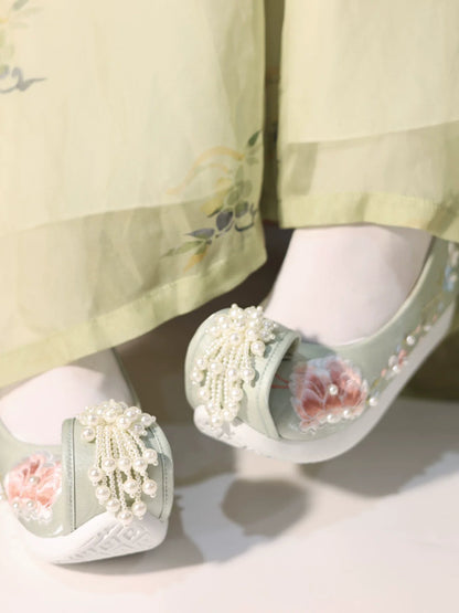 Su Yang 素央 Cloud Head Tip Dengyun Lü Shoes 7cm Heel
